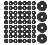 OFFSCH Œillets de Montage en Caoutchouc Noir O Shape 50 Pièces 20mm OD 6mm ID 5mm pour Lignes de Production et Entretien d'Équipements