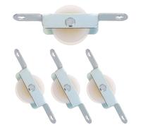 OFFSCH Kit de Réparation pour Parasol D'extérieur Poulie en Plastique et Acier, 4 Pièces, Installation Facile pour Remplacement de Porte Moustiquaire Coulissante, Vacances en Patio