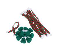 OFFSCH Lot de 10 Mini Chapeaux De Noël Petits Chapeaux De Noël en Tricot pour Bouteille Fil