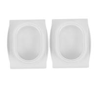 OFFSCH Lot de 2 supports de sécurité alimentaire pour légumes et oignons, protège-mains en plastique avec résistance à la rupture, faciles à nettoyer, compatibles avec mandoline Benriner