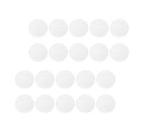 OFFSCH Lot de 20 Protections Transparentes pour Badges Ronds 55Mm en PVC Souple Étuis Protecteurs Transparents pour Badge Bouton Accessoires Polyvalents pour Exposition et Collection