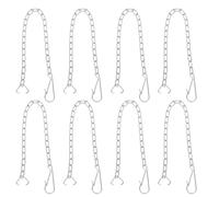 OFFSCH Lot de 8 Chaînes D'actionnement pour Chasse D'eau en Acier Inoxydable Argenté, Surface Lisse, Longueur Ajustable, Compatible Universellement pour Toilettes et Salles de Bain