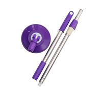OFFSCH Manche de Rechange Rotatif pour Balai Serpillère Extensible | Réglage Télescopique Léger, Accès aux Zones Étroites, Finition Pourpre, Usage Maison, Bureau, Salle de Bain