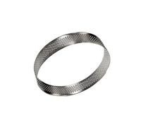 OFFSCH Moule à Pâtisserie Perforé en Acier Inoxydable Résistant à L'oxydation Anneau de Tarte Rond pour Cuisson Uniforme pour Tartelettes et Fruits