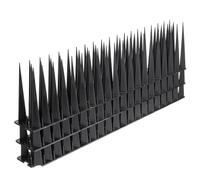 OFFSCH Outil Anti-Pigeon 3pcs en Plastique Noir Pics de 10cm pour Prévenir L'atterrissage sur Cheminées et Surfaces Courbes de Manière Humaine