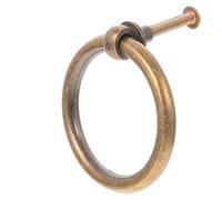 OFFSCH Poignées Annulaires de Tiroir en Laiton Doré Vintage, Résistantes à L'usure la Rouille, pour Meubles, Commodes et Placards Élégants
