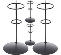 OFFSCH Porte Cornet de Glace en Fer Noir 4pcs, Support à Cône Léger et Résistant, pour Marchés et Pique-niques, Ne Se Déforme Pas ni Ne S'efface