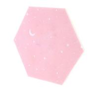 OFFSCH Tableau en Feutre Hexagonal Décoratif Rose, Panneau Mural Pratique et Élégant pour Chambre ou Tableau Mémo, Accessoire Simple et Stylé pour Décoration Murale