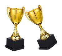 OFFSCH Trophée de Compétition en Plastique 2 Pièces pour Sports et Concours | Statue Créative, Lot de 2, pour Maternelle et École Primaire, Usage Lors D’événements et Cérémonies