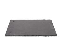 OFFSCH Tuiles décoratives en ardoise noire, améliore le drainage, design léger, forme rectangulaire classique, pour chalets et décoration extérieure