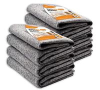 OFITURIA Couverture de déménagement, mesure 1,5 x 2 m, protège vos meubles des chocs et des transferts, couverture réutilisable de peintre, yoga et animaux de compagnie - (6 unité) Gris COM0536
