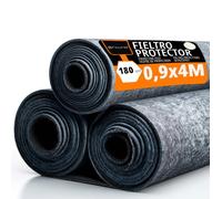 OFITURIA Feutre de Protection pour Sol 90 cm x 4 m, 180 g/m², Lot de 3 pièces, idéal pour protéger Les sols Lors de travaux, Peinture et déménagement (90cmx4m, 3 pièces)