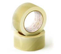 OFITURIA Lot de 2 rouleaux de ruban adhésif transparent pour emballage de cartons d'expédition et de déménagement 36 cm x 120 m