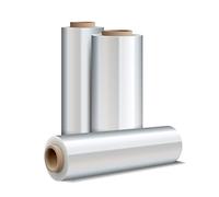 OFITURIA Lot de 4 mini rouleaux de film transparent pour emballer des petits de 100 mm x 100 m de long - Rouleaux de film élastique manuel pour emballage