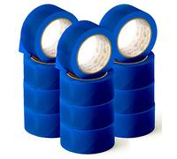 OFITURIA Ruban adhésif, couleur bleue, ruban pour emballer et organiser vos boîtes et envois, sceau de différentes couleurs vives 66 mt x 48 mm (12 unité - Bleu)