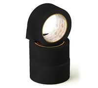 OFITURIA Ruban adhésif, couleur noire, ruban pour emballer et organiser vos boîtes et envois, sceau de différentes couleurs vives 66 mt x 48 mm (3 unité - Noir)
