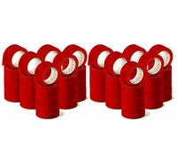 OFITURIA Ruban adhésif, couleur rouge, ruban pour emballer et organiser vos boîtes et envois, sceau de différentes couleurs vives 66 mt x 48 mm (48 unité - rouge)