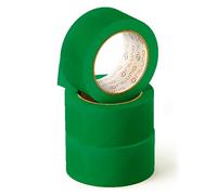 OFITURIA Ruban adhésif, couleur verte, ruban pour emballer et organiser vos boîtes et envois, sceau de différentes couleurs vives 66 mt x 48 mm (3 unité - vert)