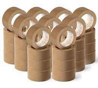 OFITURIA Ruban adhésif écologique en papier kraft couleur marron. Ruban de course pour emballage, encadrement ou scellé. Emballage sûr et résistant