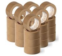 OFITURIA Ruban adhésif écologique en papier kraft couleur marron. Ruban de course pour emballage, encadrement ou scellé. Emballage sûr et résistant