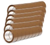 OFITURIA Ruban Adhésif pour Emballage, Ruban Marron, Ruban pour Emballage Cartons Déménagement et Envois, Ruban Adhésif pour Emballer, Bande Adhésive Sécurisée Résistante (50mmx66m, 48 rouleaux)