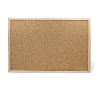 OFITURIA ® Tablero De Corcho Laminado Resistente De Pared Con Marco De Madera (400X300 MM)