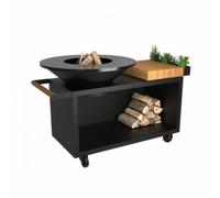 Ofyr - Brasero Island Black 100 Pro Teak Wood Oi4b100w