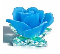 oggettando Lot de 12 marque-places fleur cristal rose de savon parfumé mariage naissance baptême communion remise de diplôme confirmation 18, 25, 50 ans, Anniv, Compl (4 pétales cristal aurore boréale