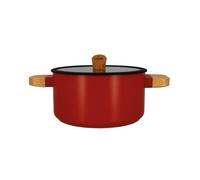 OGO Faitout ECTOR 7930286 – 24 cm, avec couvercle, aluminium et revêtement céramique, paprika