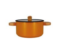 OGO Living Faitout Ector Aluminium revêtu Induction 24 cm Jaune