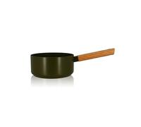 OGO Living Casserole Ector – Aluminium revêtu, induction, manche en bois, 18 cm vert