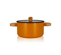 OGO Living Faitout Ector Aluminium revêtu Induction 24 cm Jaune