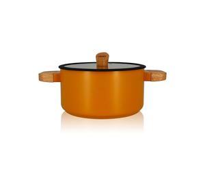 OGO LIVING - Faitout ECTOR 24cm en aluminium et revêtement céramique jaune 6 7930276