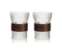 Tasse Karl 250 ml en verre borosilicate transparent- Lot de 2 OGO