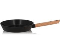 OGO LIVING - Poêle en aluminium et manche en bois 24cm - 7930239 - compatible tous feux dont induction