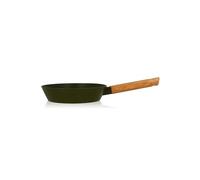 OGO Living – Poêle Ector 20 cm – Aluminium kaki, manche en bois – Tous feux dont induction