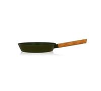 OGO LIVING - POÊLE ECTOR 24CM EN ALUMINIUM KAKI AVEC MANCHE EN BOIS - 7930294 - Tous feux dont induction