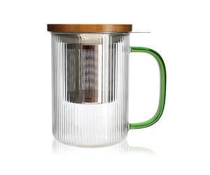OGO LIVING - Tisanière karl 450ml en verre borosilicate anse jade - 7912192