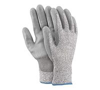 Ogrifox OX-Steel-Pu_9 Lot de 12 gants de protection en acier Ox.12.844 Noir/blanc/gris Taille 9