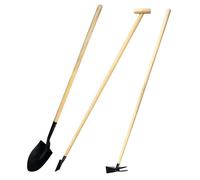 OGROD Lot d'outils de jardinage Pelle bêche + binette + serfouette panne et fourche