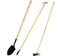 OGROD Lot d'outils de jardinage Pelle bêche + binette + serfouette panne et fourche