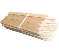 Ogrodzenia Wiklinowe 50 Pièces Poteaux Carrés Bois de Hêtre Pour Plantes Longueur 140 cm Tuteur Tomate Piquet Cloture Avec Pointe Jardin Piquets de Bornage 25 x 25 mm