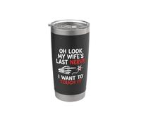 Oh Look My Wife's Last Nerve Funny Husband Quotes Skeleton Gobelet isotherme en acier inoxydable double paroi
