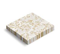 OH YEAH - 60 Unités - Serviettes en Papier 2 Plis 33 x 33 cm - Fleur - Serviettes Décorées pour Anniversaire et Fêtes - Décoration de Table - Vaisselle en Papier Jetable