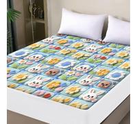 Ohano Protège-matelas 5D effet imperméable 160x200 cm, housse de couette étanche et respirante, protection contre les fuites, protège-lit pour toutes les saisons