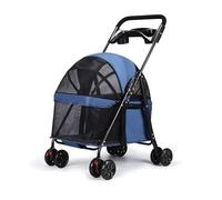 ohfruit Pistolet d'arrosage multifonction réglable haute pression, buse d'eau rotative à débit variable pour lavage de voiture, outil de nettoyage extérieur, plastique bleu marine