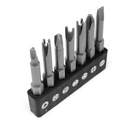 OHIY Lot de 7 embouts de tournevis à forme spéciale Phillips, fendu, en forme de U, type Y, triangle, croix intérieure, 3 points, acier CR-V durable, tige de 5,1 cm de long avec entraînement hexagonal