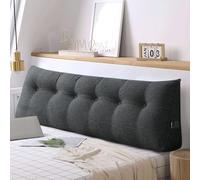 OHMG 160CM Coussin de Lecture Triangulaire Support Lombaire Gros Oreiller Cale Dos Tête de lit Rembourré Multifonctionnel pour Canapé, Coussin en Coin Uni, Coussins de Lecture, Dossier de Taille