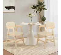 OHMG Chaise Haute Évolutive en Bois Naturel Sit Up 3 Hauteur Réglable,de 6 Mois-10 Ans jusqu'à 50 kg,Chaise Bébé Résistante de Sécurité,Bois Nature,Enfants et Adultes