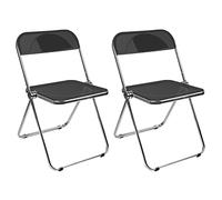 OHMG Chaise Pliante Moderne en Acrylique Transparent,Chaise Pliante empilable en Cristal,Siège de Salon en Plastique PC,Empilable Cadre chromé et Chaise Pliable,pour Banquet Conférence Fête